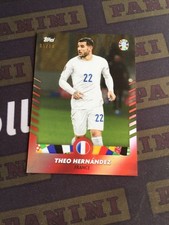 2024 Topps Jose Mourinho Platinum Euro Theo Hernandez Red 5/10 France AC Milan