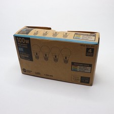  4-Pk A19 Non-Dimmable CEC LED Light Bulb 100-Watt Equivalent