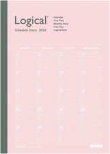  2026 Edition Planner Nakabayashi Logical Diary 2026 Monthly Notebook Type A/A5