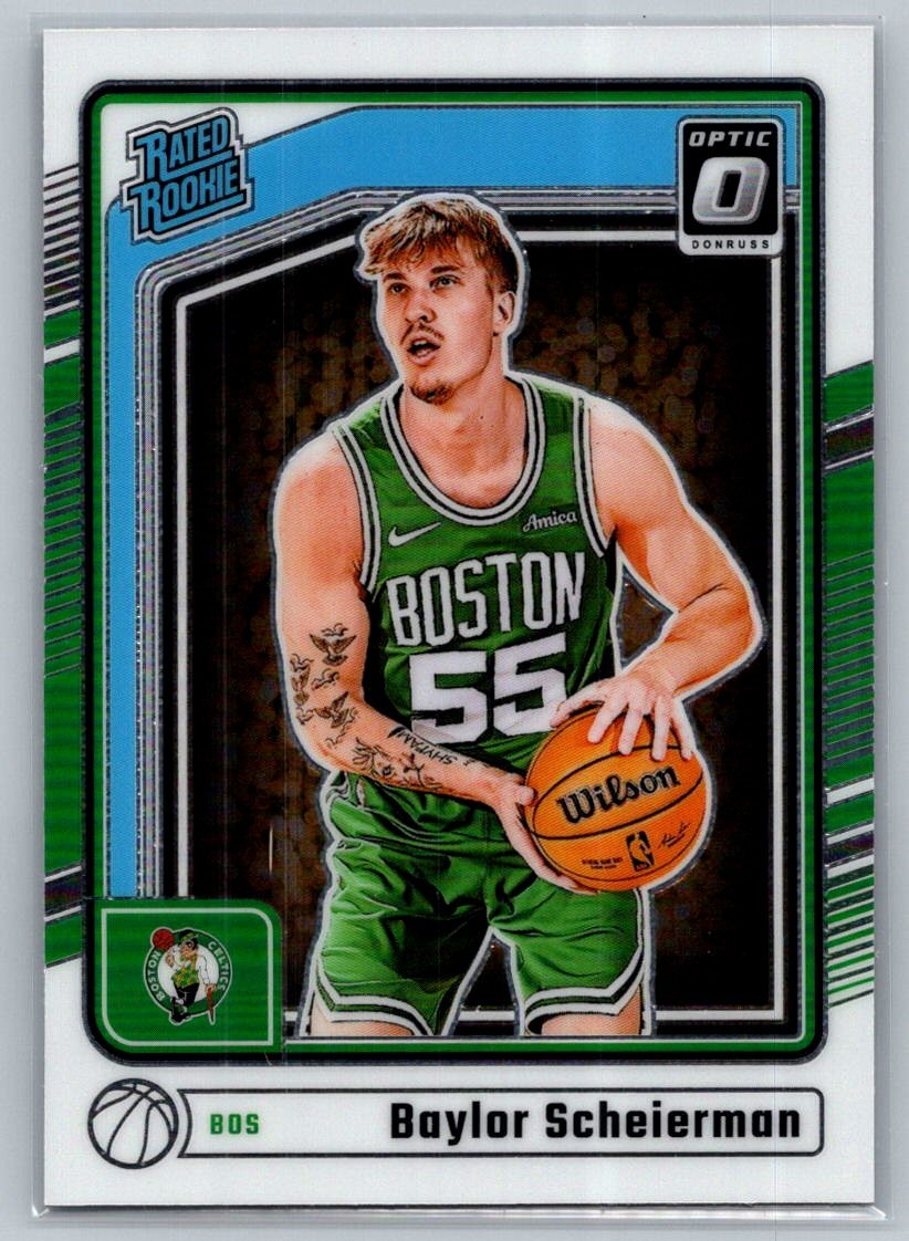 💎2024-25 Donruss Optic Basketball #263 Baylor Scheierman RC - Celtics💎