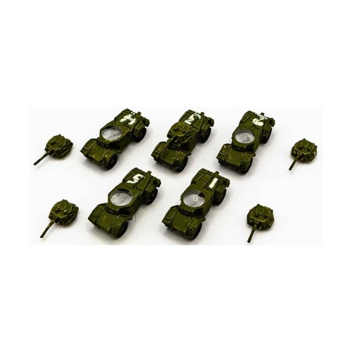 10 Miniature GHQ Micro Armour 1/285 - Jeep US WW2 - Collezione Wargame
