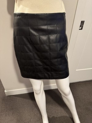 Milly Quilted Vegan Leather Skirt - NEW!