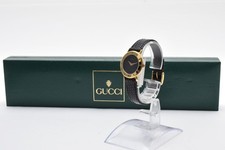 [NEAR MINT w/Box] GUCCI 3000.2.L Black Dial Quartz 26mm Women's Dress Watch