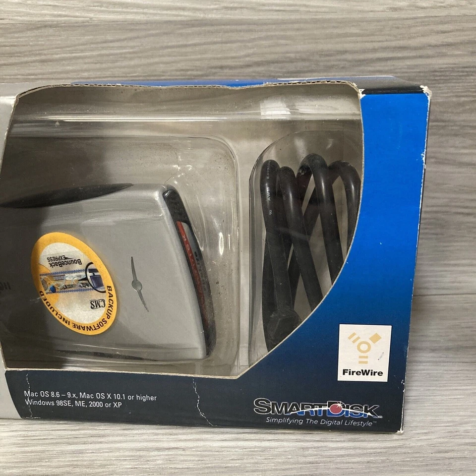 USBFLB80 SmartDisk FireLite 80GB USB External+ CMS BounceBack Backup Software - Image 3 of 4