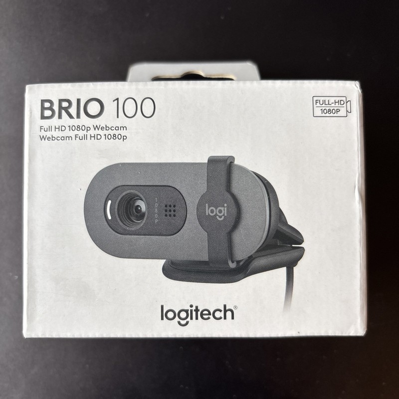 Logitech - Brio 100 1080p Full HD Webcam for Meetings and Streaming - Graphite