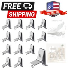 Shelf Clips, Adjustable Supports Clip for 255 Standard Pilaster, Heavy Duty M...