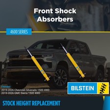 Bilstein B6 4600 Front Shock Absorbers For 2019-2026 Silverado Sierra 1500 4wd