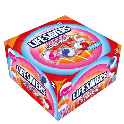 LIFE SAVERS  Swirl Lollipops - Bulk Box of LIFE SAVERS  Lollipops Individually W