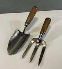 VINTAGE HAND FORK & TROWEL FOR GARDEN ALLOTMENT RAISED BEDS
