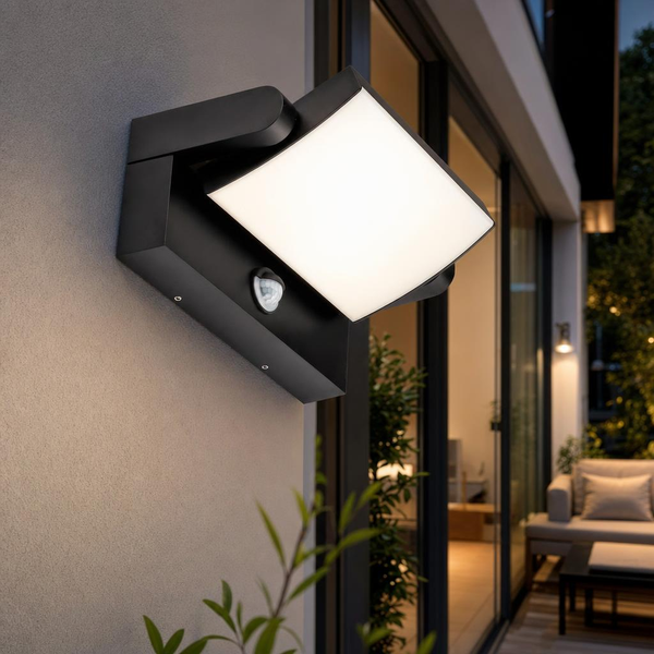 Wandleuchte Wandlampe AußEnleuchte Gartenlampe Bewegungsmelder Wetterfest LED-image