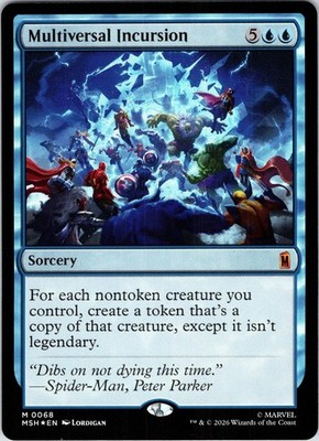 Multiversal Incursion 68 Mythic Marvel Super Heroes Magic: The Gathering Foil NM