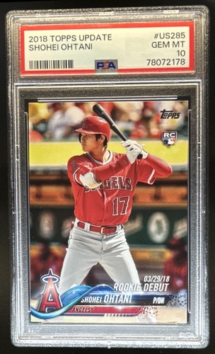 2018 Topps Update Shohei Ohtani RC Rookie #US285 Angels PSA 10 GEM MINT