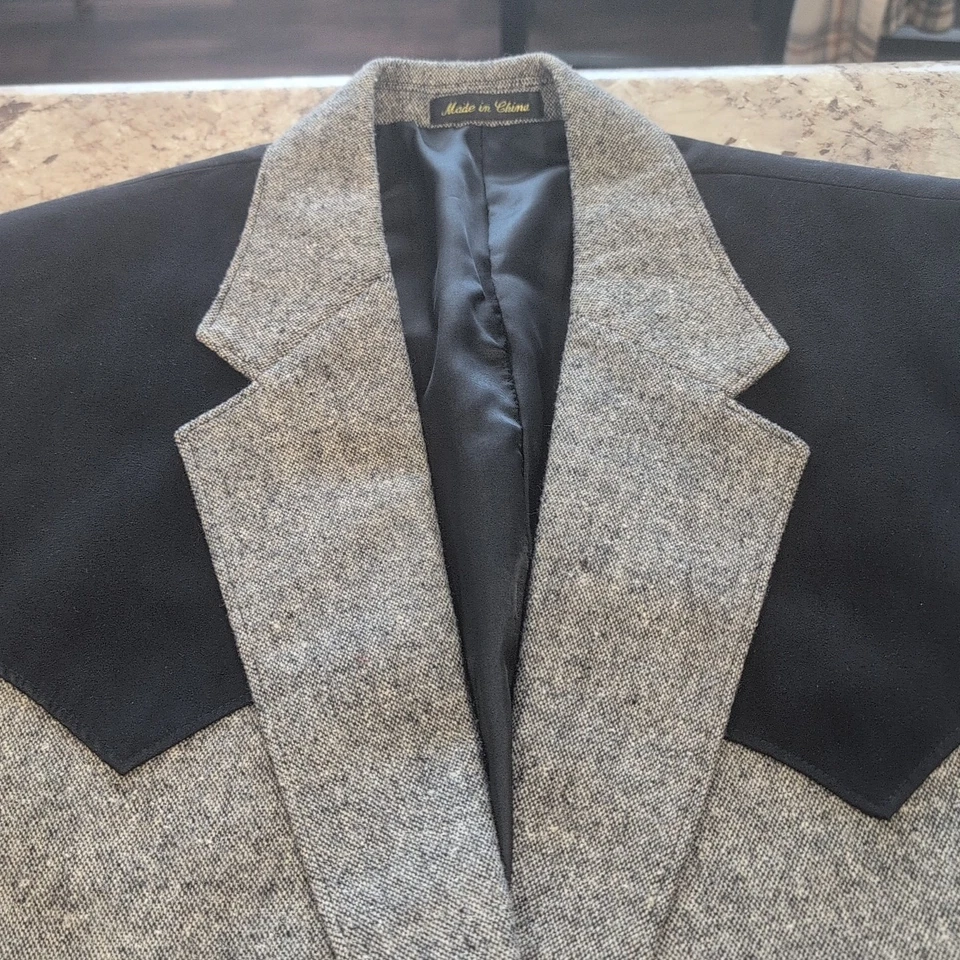 Circle S Mezcla Lana Hombre Traje Chaqueta  Foto 2 de 4