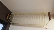 Vintage mid century vinyl record holder rack
