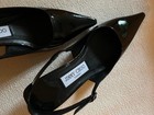 NEW JIMMY CHOO Amel Black Pointed Patent Slingback Pumps 6 36  ITALY — photo 3