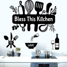 Large Kitchen Decals Quotes Kitchen Wall Stickers is The Heart of Home Vinyl