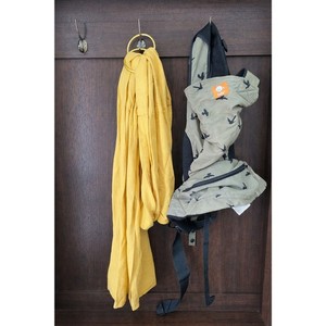 Tula Baby Carrier + Yellow Ring Sling Bundle | Gently Used | Neutral Bird Print