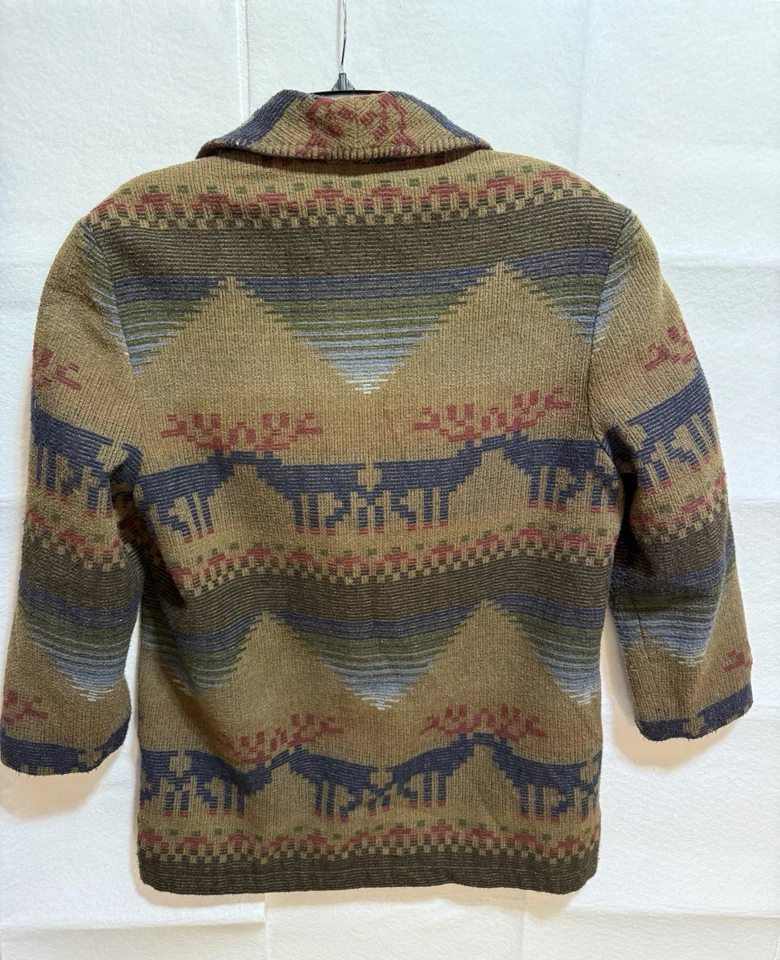 Cardigã masculino Express jeans lã country Natal tamanho P - Imagem 2 de 4