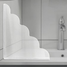 2 PCS Shower Splash Guard for Tub Corner, Self-Adhesive Shower Guards to Keep...