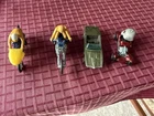 Hot Wheels Redline Set 4 , Cars and Motorcycles In Nice Condition