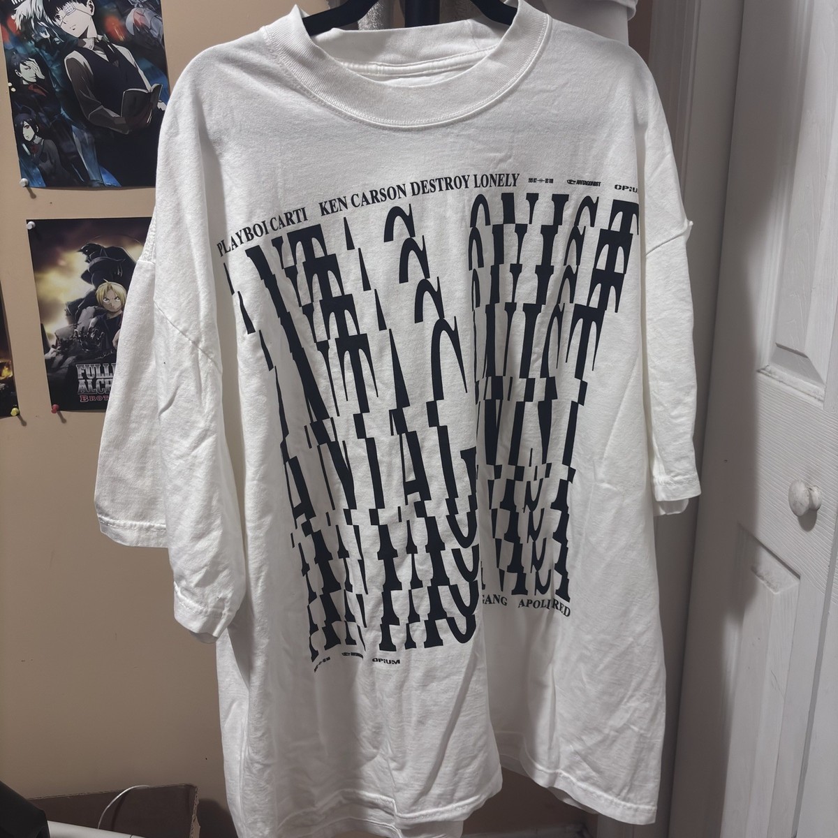 Playboi Carti Antagonist Tour Merch T-Shirt SIZE XL (READ DESC FOR
