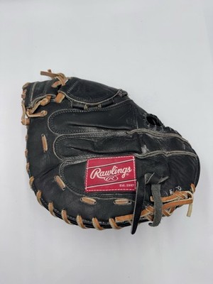 Rawlings RSCM8 Thick Well Padded Broken In 33  Baseball Catchers Mitt Right Thro