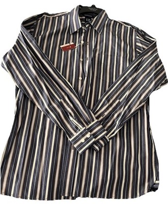 GAP Men's Classic Fit Striped Dress Shirt Size Large 16-16½ 100% Cotton NWT