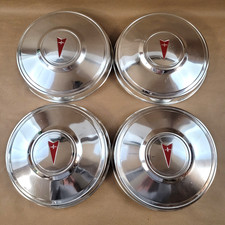 1971-1985 Pontiac 10.5 Wheel Covers Dog Dish Hub Caps Genuine Gm Original Oem