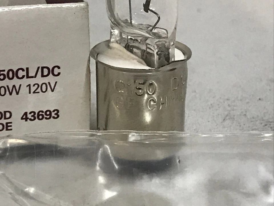 GE 43693 Q150CL/DC 150W 120V C10S Base ETC Light Bulb - Image 3 of 4