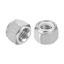 50Pcs 1/2"-13 Nylon Insert Hex Lock Nuts 304 Stainless Steel