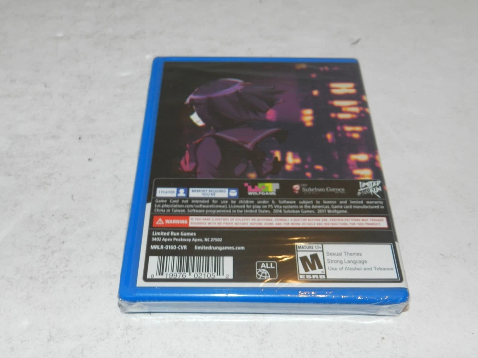 VA-11 Hall-A Cyberpunk Bartender (Vita, LRG #160 / V59 sellado) juegos de carrera limitada Foto 2 de 2