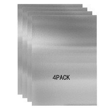 4 PCS 430 Stainless Steel Metal Plates 0.5mm Thick 6x12 Inch Kitchen