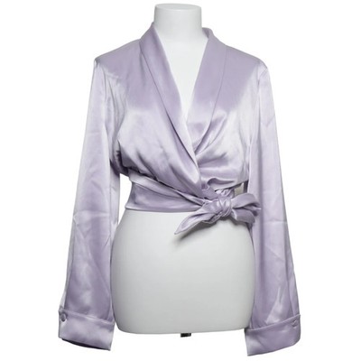 Nanushka, Wickelbluse, Größe: M, Lila, Acetat/Polyester, Einfarbig, Satin #alK