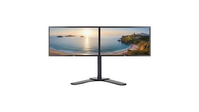 Dual 22'' ViewSonic Monitors 1080p FHD LCD Widescreen w/ Stand VGA DVI Grade B