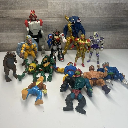 New ListingVTG Action Figure Mixed Lot 80s 90s MOTU He-Man Power Rangers TMNT