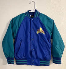 Vintage 1994 Mighty Morphin Power Rangers Bomber Jacket Youth Size 8 Snap Button