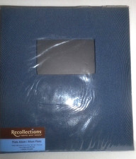 NEW NAVY BLUE RECOLLECTIONS PHOTO ALBUM HOLDS 400 PHOTOS 4X6 ACID LIGNIN 