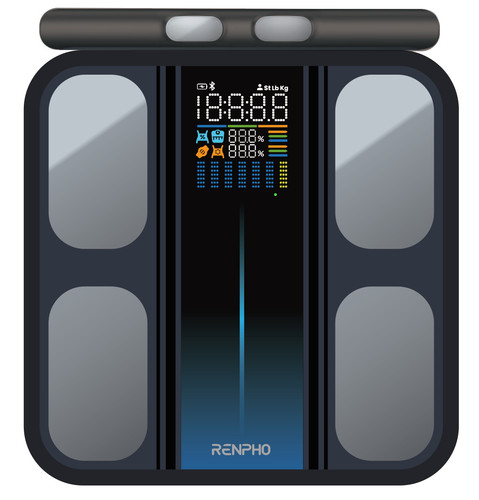 RENPHO Scale for Body Weight and Fat Percentage, Smart Scale with 8 Electrodes