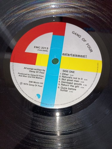 GANG OF FOUR Entertainment! Import EMI  3313 LP Vinyl Record  - Picture 3 of 17