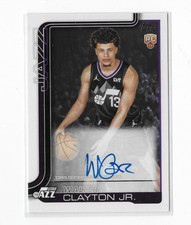 🔥 Walter Clayton Jr Topps RC Auto – Rookie Autograph Card