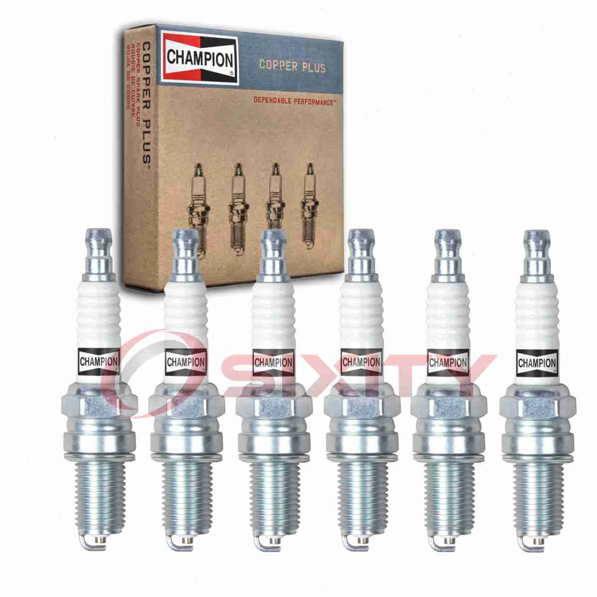 6 pc Champion Copper Plus 810 Spark Plugs for XS4164 X22EU X22ESZU X22ESU pw