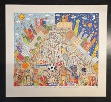 James RIZZI: Original Screen Print HOP, SKIP, JUMP…STOP, LOOK, AND LAUGH Signed