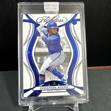 1/15 LUISANGEL ACUNA RC SAPPHIRE FLAWLESS GEM 2025 Panini Flawless #10 METS RC !