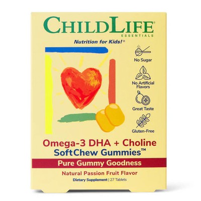 Omega 3 DHA Softmelts 27 Tabs  by Child Life Essentials