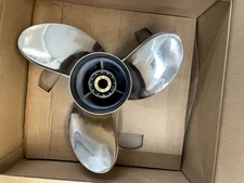 Yamaha 6CE- 45976-20 Stainless Steel Prop SDS 15 3/4 X 15, 3 blade RH rotation