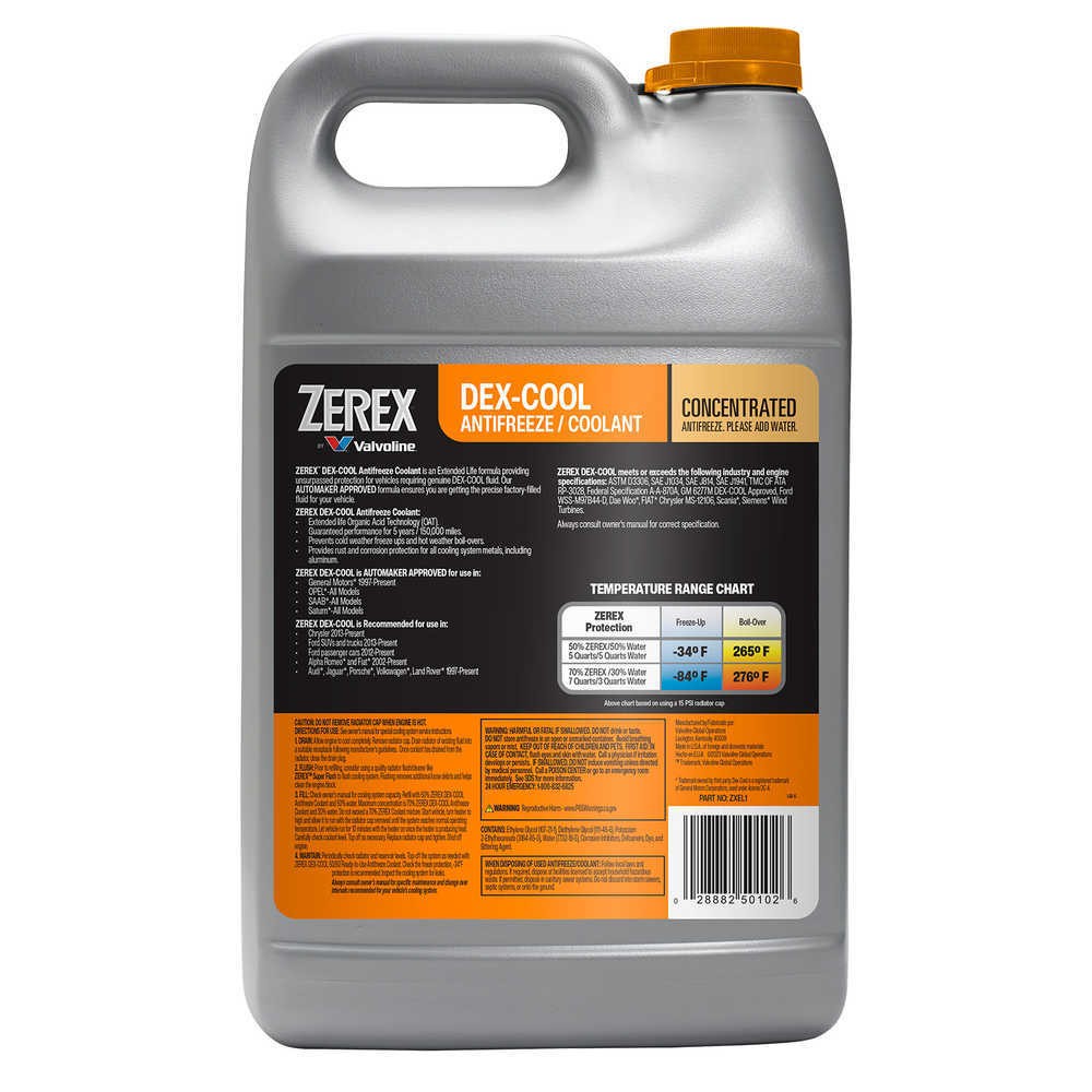 Engine Coolant / Antifreeze-Dex-Cool Orange Concentrate - 1 Gal