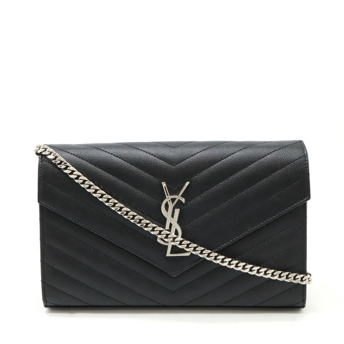 Borsa a tracolla SAINT LAURENT PARIS YSL Yves Monogram Chain Wallet 2WAY