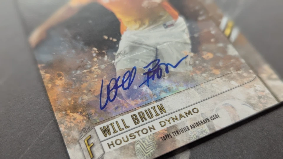 2015 Topps MLS Apex Autograph #50 Will Bruin Dynamo - Image 3 of 4