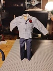 Vintage 1970 Hasbro GI Joe AT #7402 Sea Adventurer Shirt w/ Decal Blue Pants C7