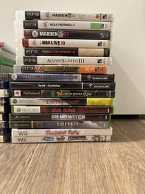 VIDEO GAME LOT UNTESTED GAMECUBE SWITCH PS2 PS3 PS4 XBOX SOME SEALED